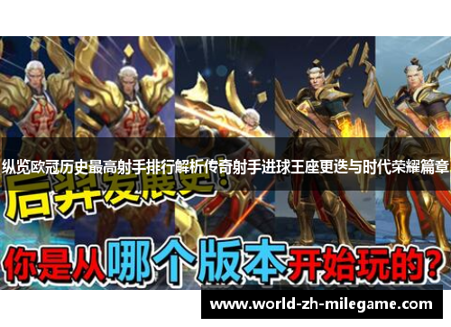 纵览欧冠历史最高射手排行解析传奇射手进球王座更迭与时代荣耀篇章